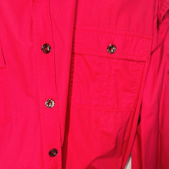 Mens "Empra" Red Embroidered Button Dress Shirt - Revolution 4XL - Picture 7 of 10